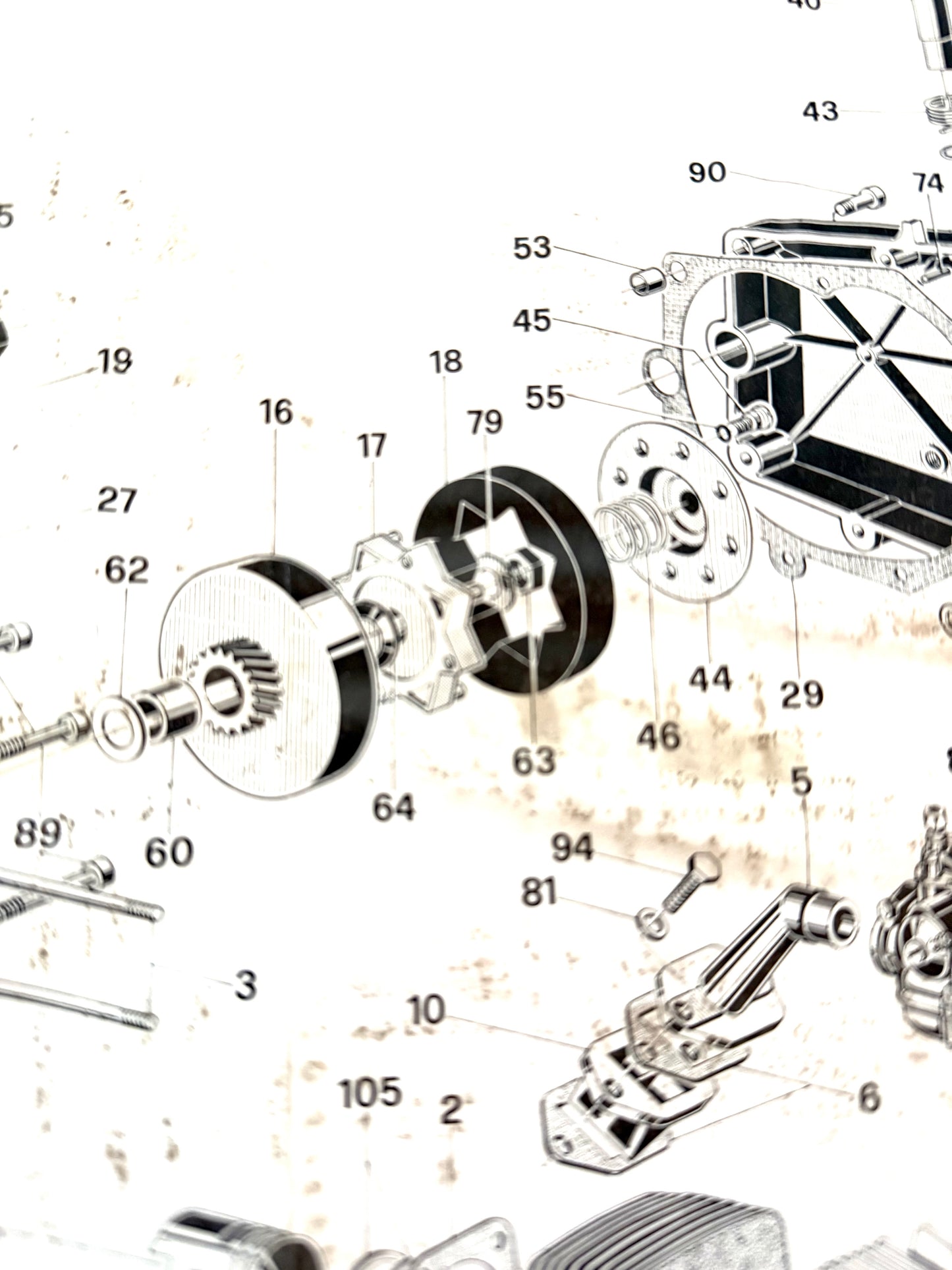Castelletto gomma frizione Atala 122 50cc a pedali