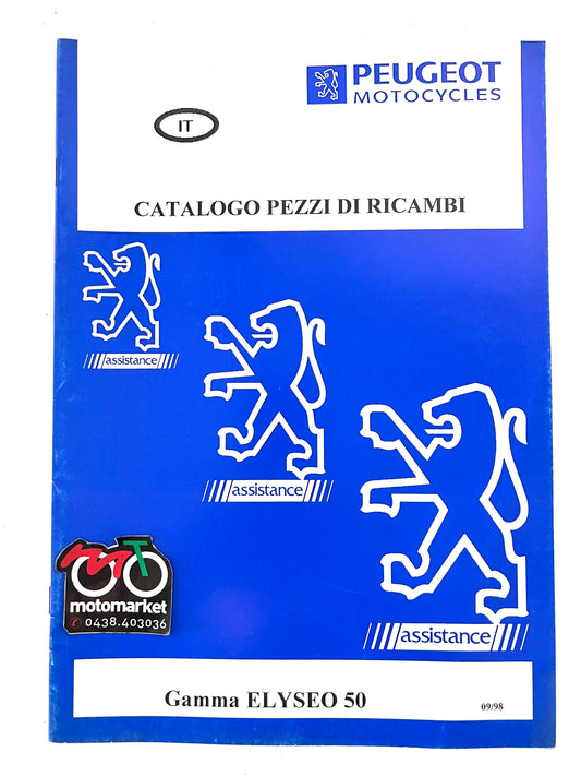 Catalogo parti di ricambio Peugeot Eliseo 50cc