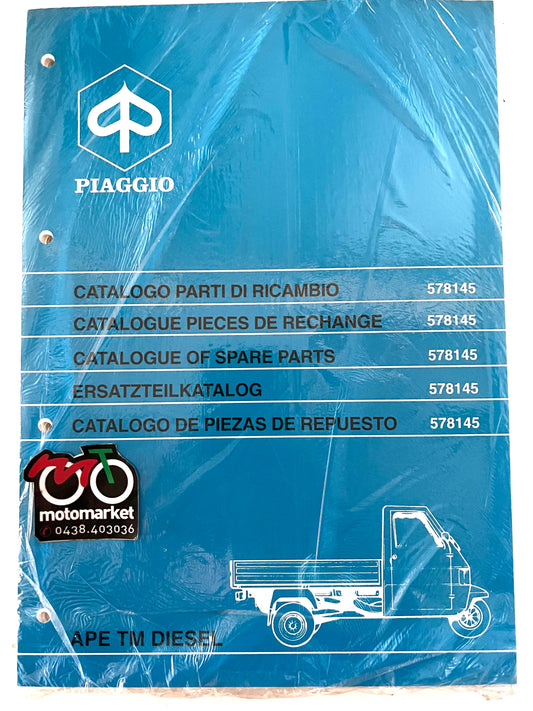Catalogo parti di ricambio Ape TM Diesel