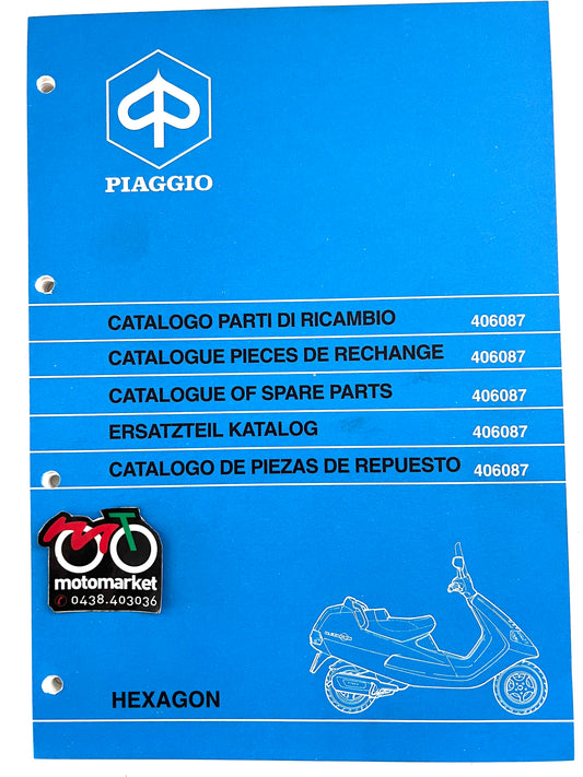 Catalogo parti di ricambio Piaggio Hexagon 125-180cc 2T