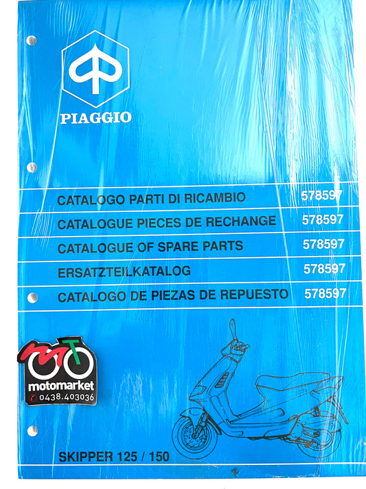 Catalogo parti di ricambio Piaggio Skipper 125-150cc 4T