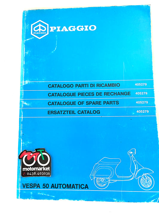 Catalogo parti di ricambio Vespa 50cc automatica