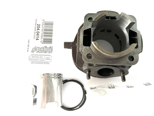 Kit cilindro modifica Polini D.50 Vespa-Ape 50 cilindro rettificato e pistone nuovo