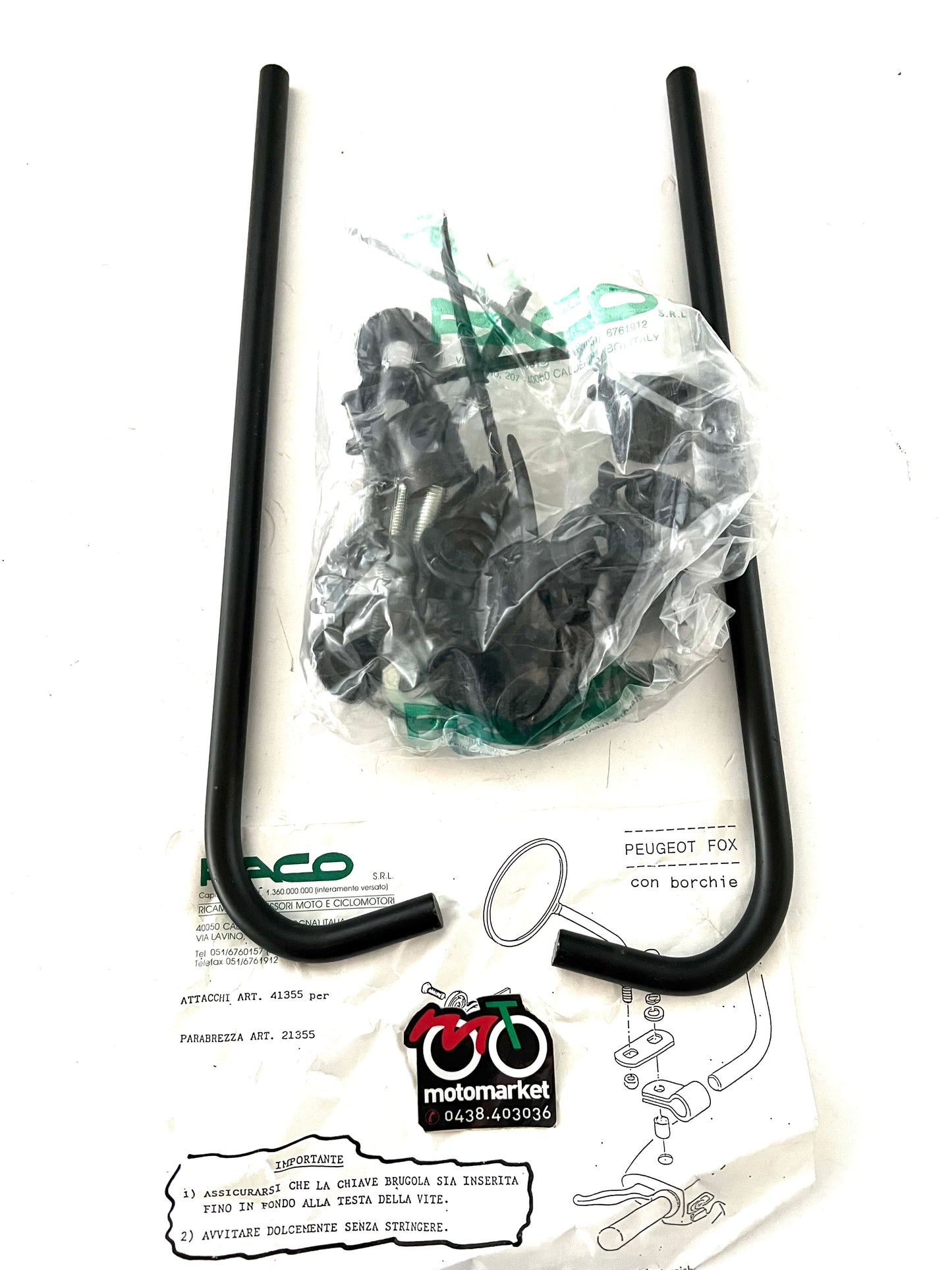 Attacchi paravento Faco Peugeot Fox 50cc