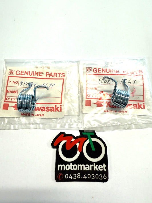 Molle ritorno pedane poggiapiedi DX-SX Kawasaki KX60-KX80 art.920811543/1491