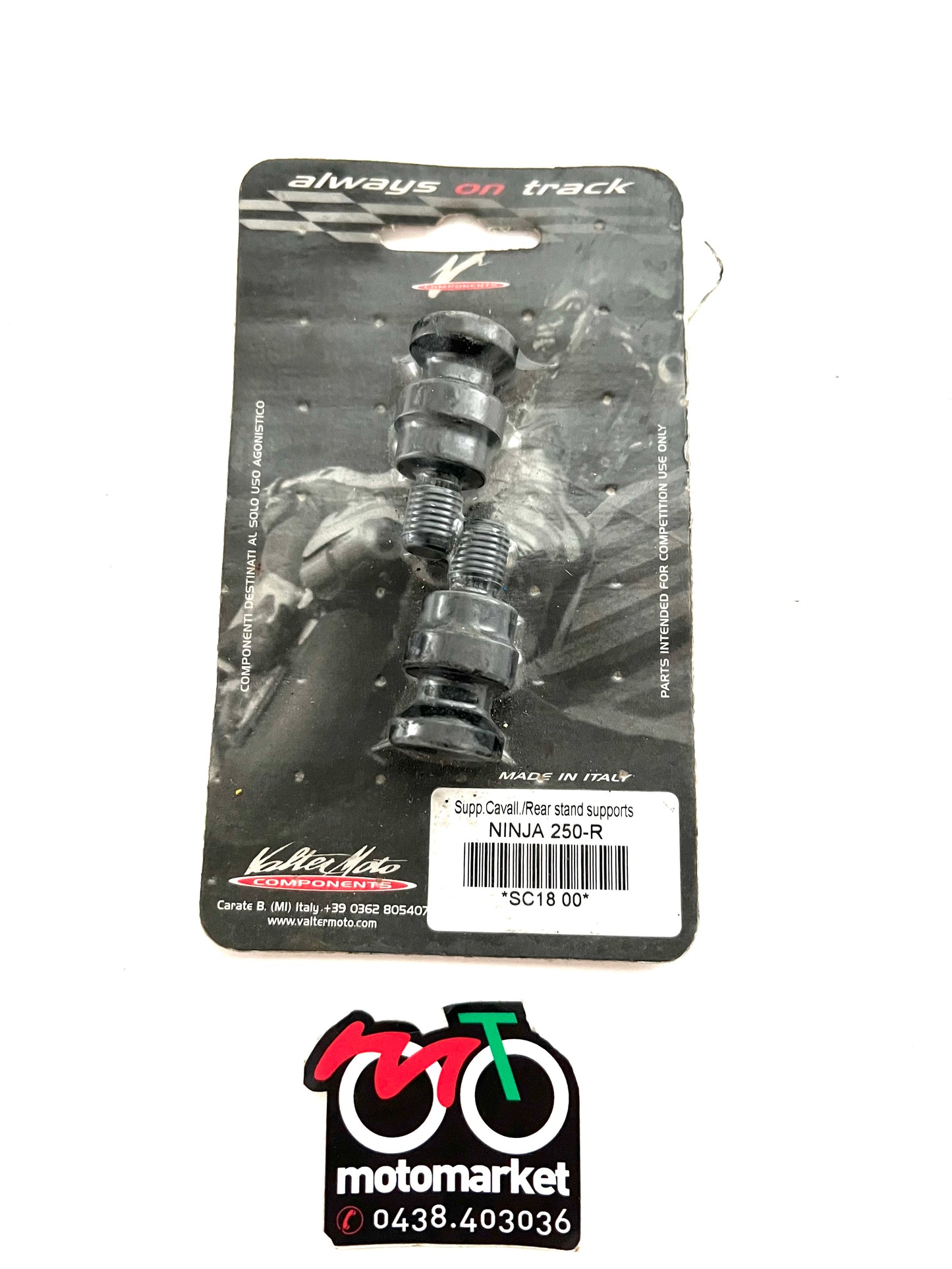 Supporti cavalletto alzamoto in plastica D.10mm Kawasaki art.SC0018