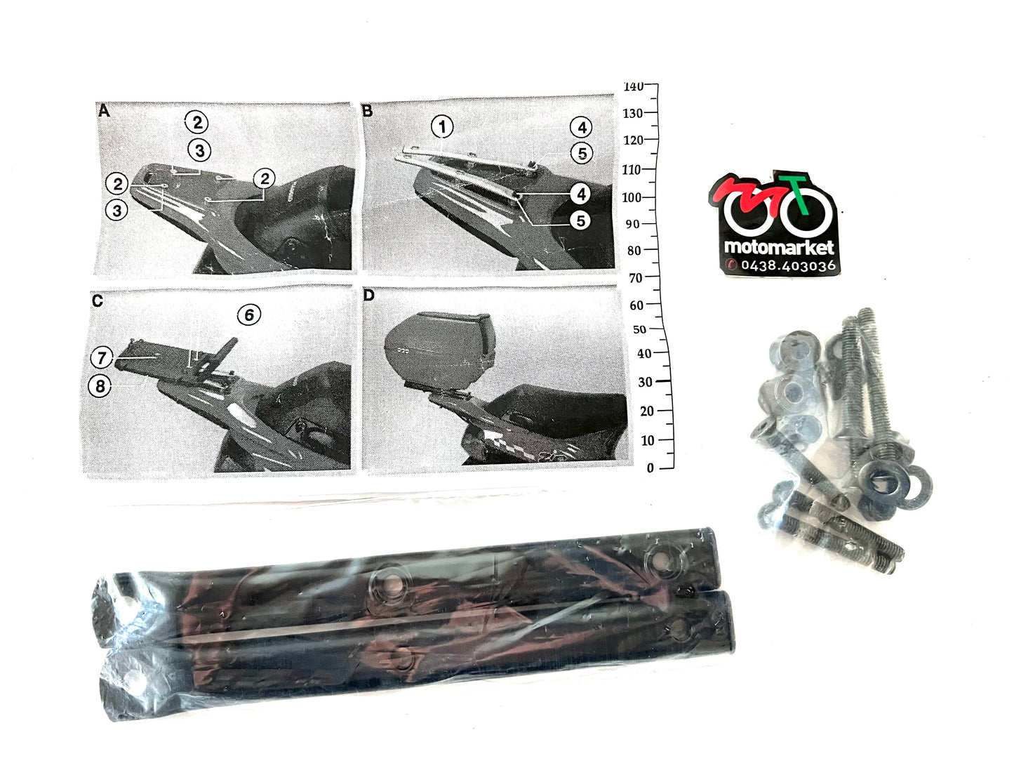 Supporti per piastra portabauletto Piaggio Zip Fast Rider 50cc 1993/95 art.I634