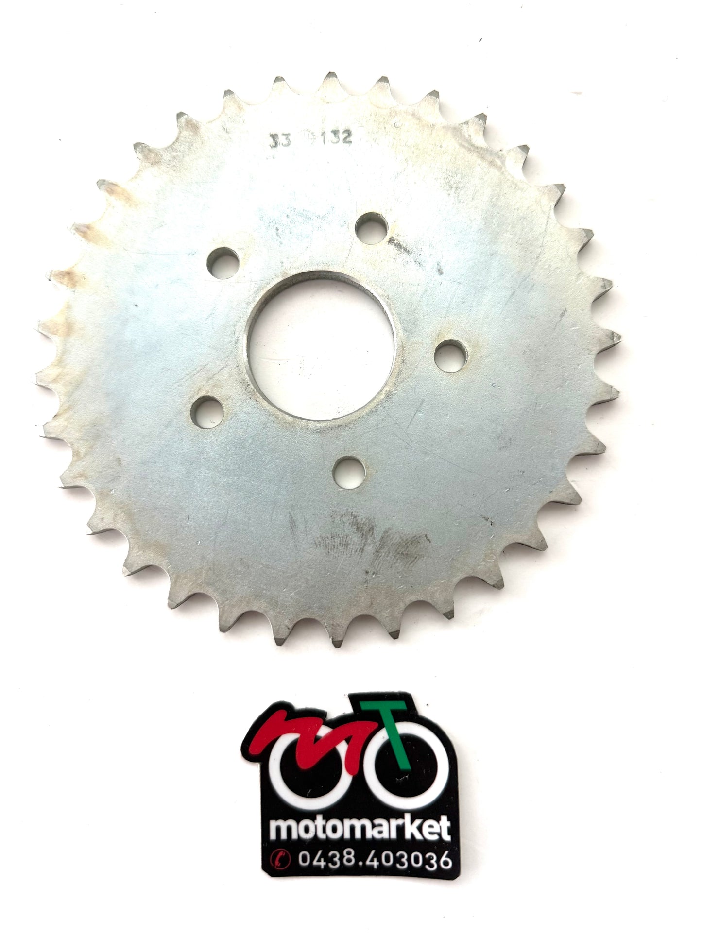 Corona ciclomotore diametro int. 35mm interasse fori 60mm 5 fori art.132-33