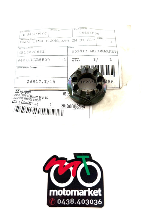 Dado ruota posteriore Kymco MXU300-500 art.00194000