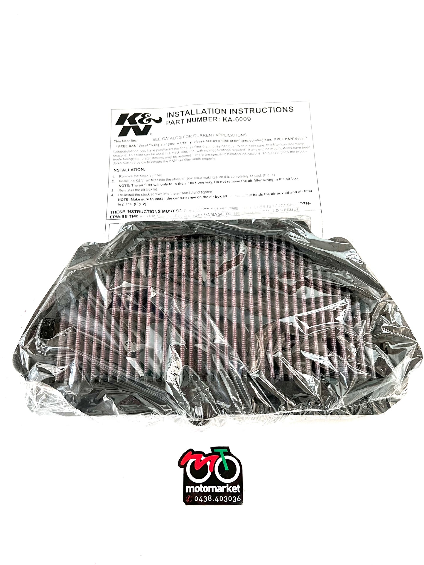 Filtro aria K&N Kawasaki ZX6R 600 2009-15-ZX6R 636 2013-23 art.269315