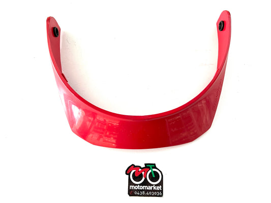 Frontino rosso per casco jet vintage