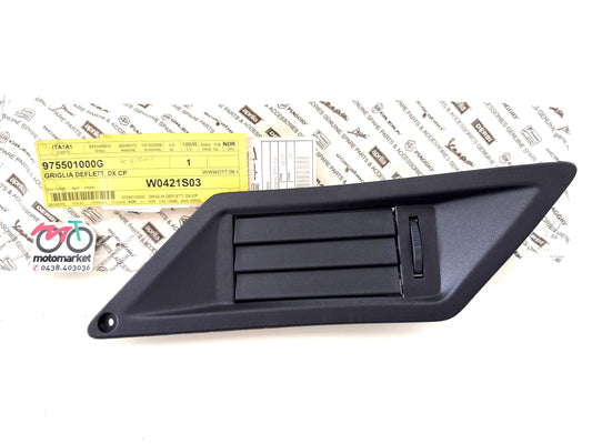 Griglia deflettore DX carena centrale Gilera Nexus 125-250-300-500cc art.975501000G