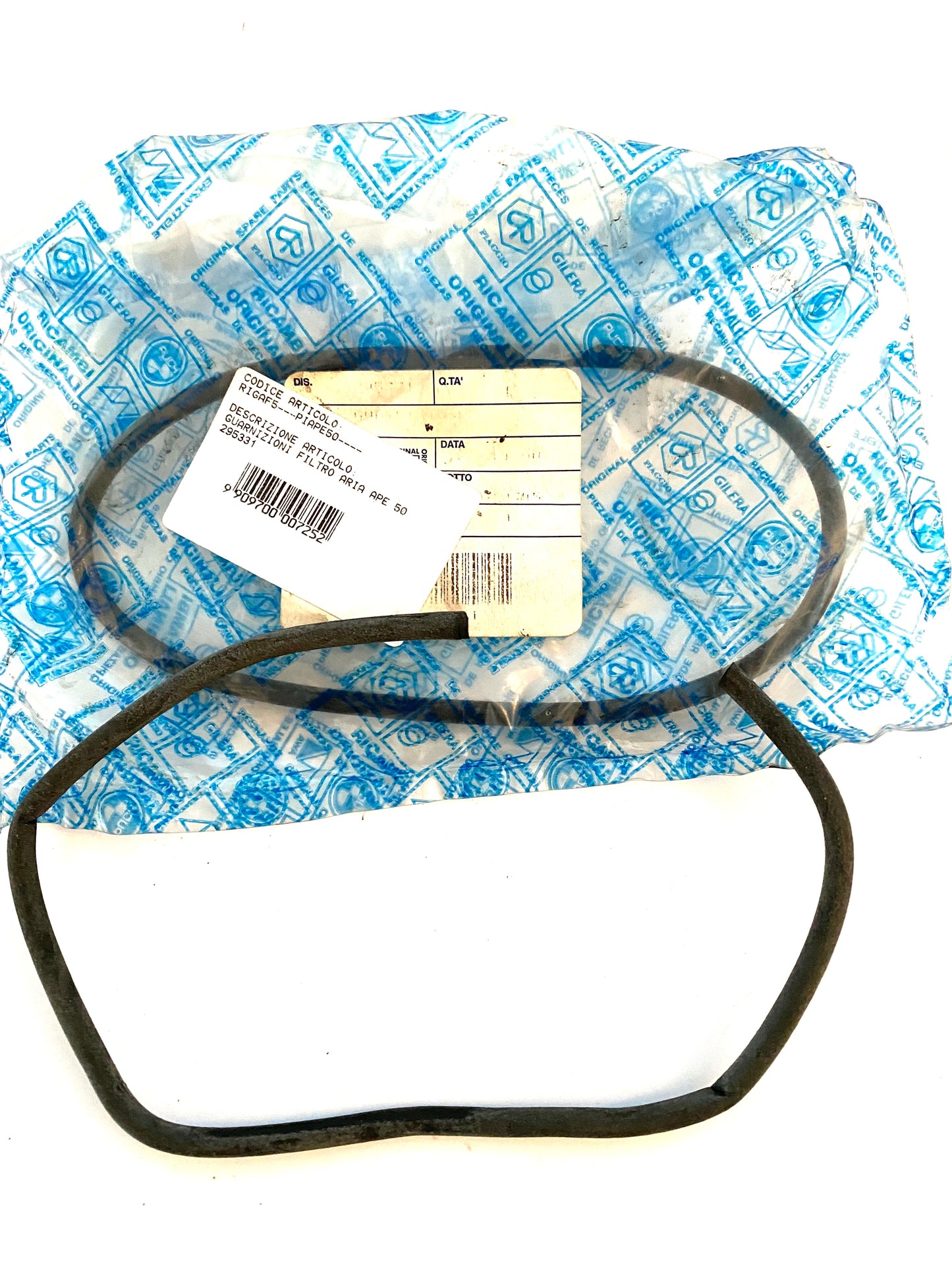 Guarnizione scatola filtro aria Ape 50 art.295331