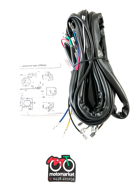 Impianto elettrico Vespa PX 125-150-200 con frecce senza avviamento elettrico art.9604