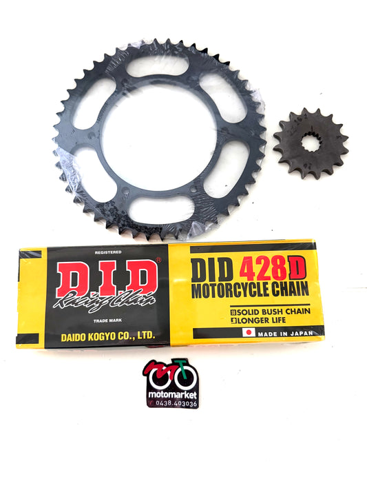 Kit catena Derbi GPR 125cc 2004/08 16-48 denti