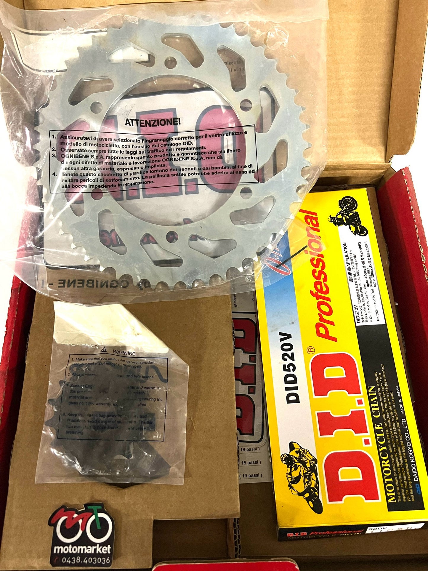 Kit catena DID Honda 650 Dominator 1992/96 Z15-47 art.372836000