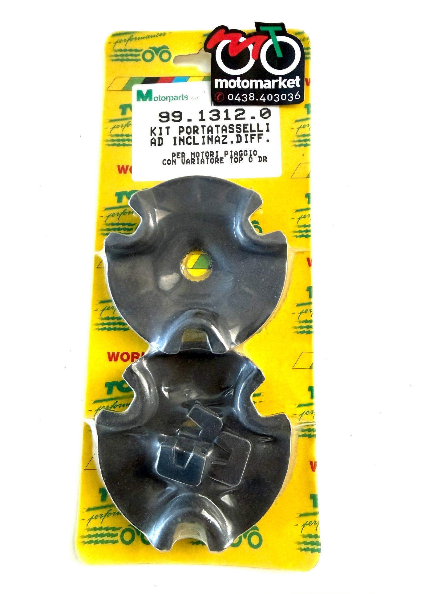 Kit piattello porta tasselli variatore Top Performance scooter Piaggio 50cc art.9913120