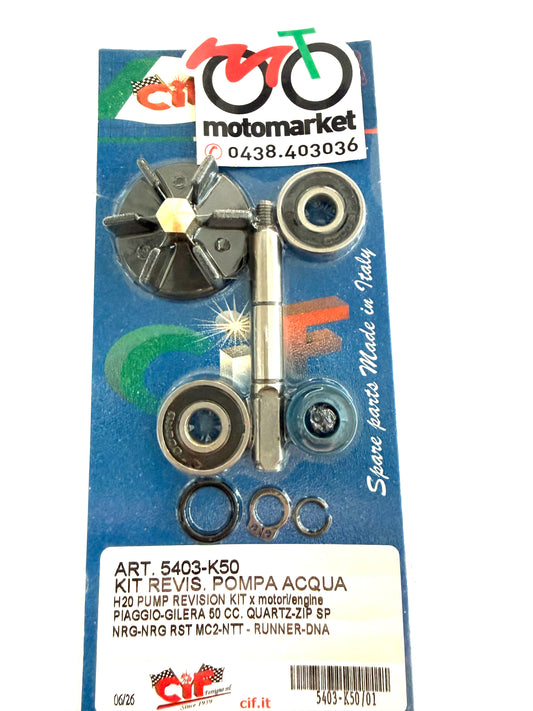 Kit pompa acqua scooter Piaggio 50 tutti i modelli art.5402-K50