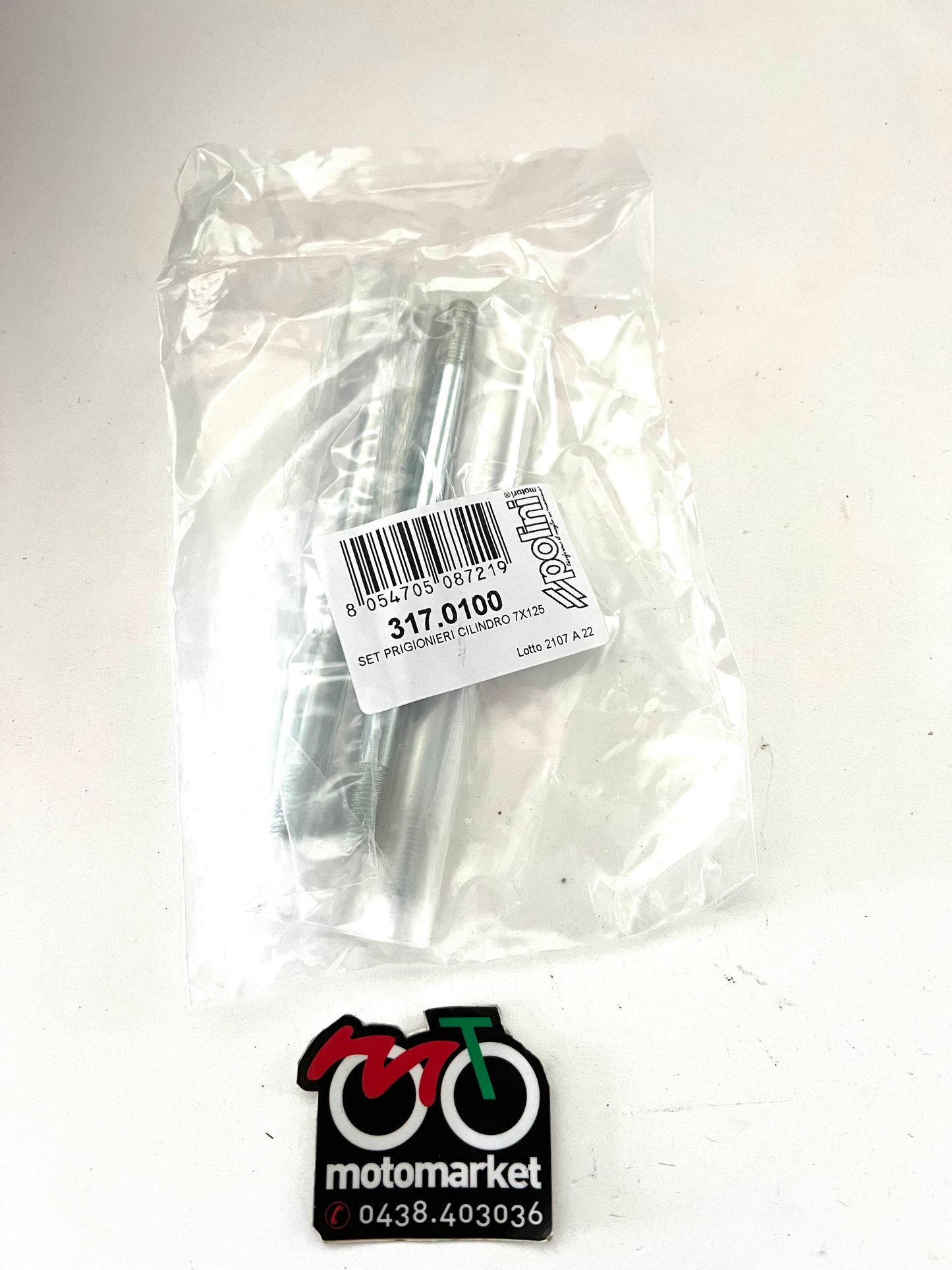 Prigionieri cilindro diametro 7 X 125mm art.3170100