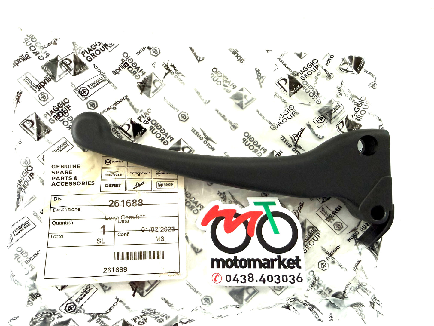 Leva SX in plastica Piaggio Ape 50 telaio TL5-TL6-C8000 art.261688