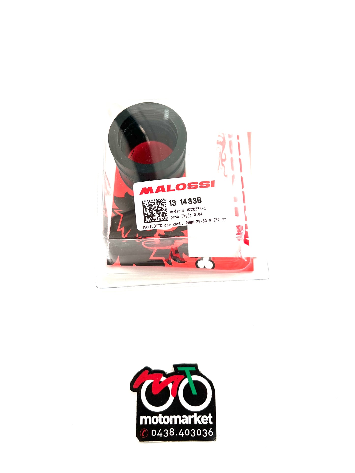 Manicotto aspirazione Malossi carburatore PHBH 28-30 art.131433B