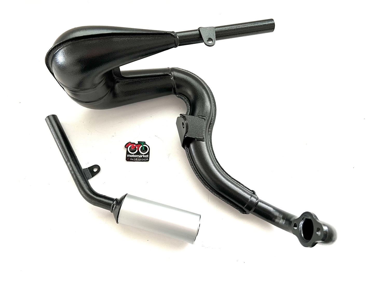 Marmitta modifica Polini Vespa 50cc passaggio sotto motore art.2002060