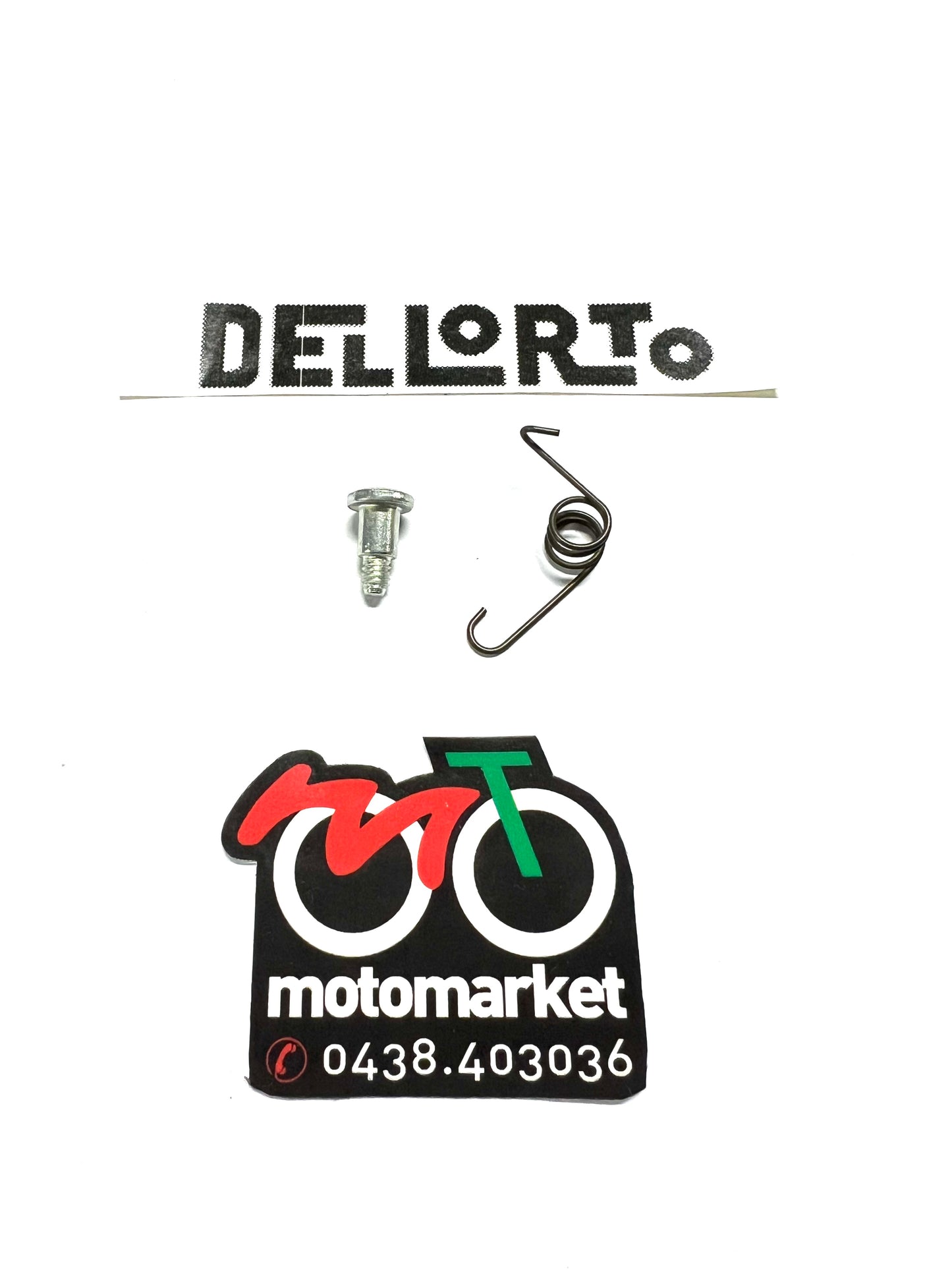 Molla più vite ritorno levetta aria carburatore Dellorto SHA 14/12