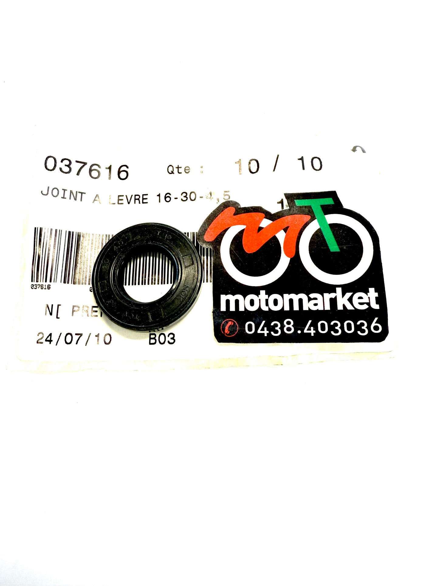 Paraolio albero motore lato volano scooter Peugeot 100cc 2T art.037616