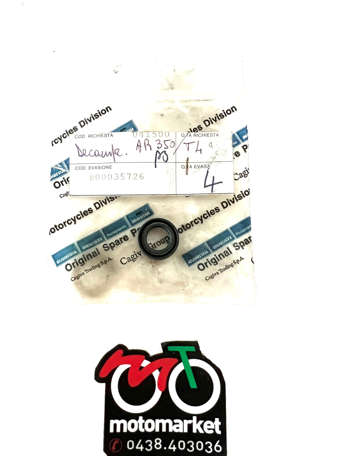 Paraolio leva decompressore Cagiva Ala Rossa-T4 350cc art.800035726