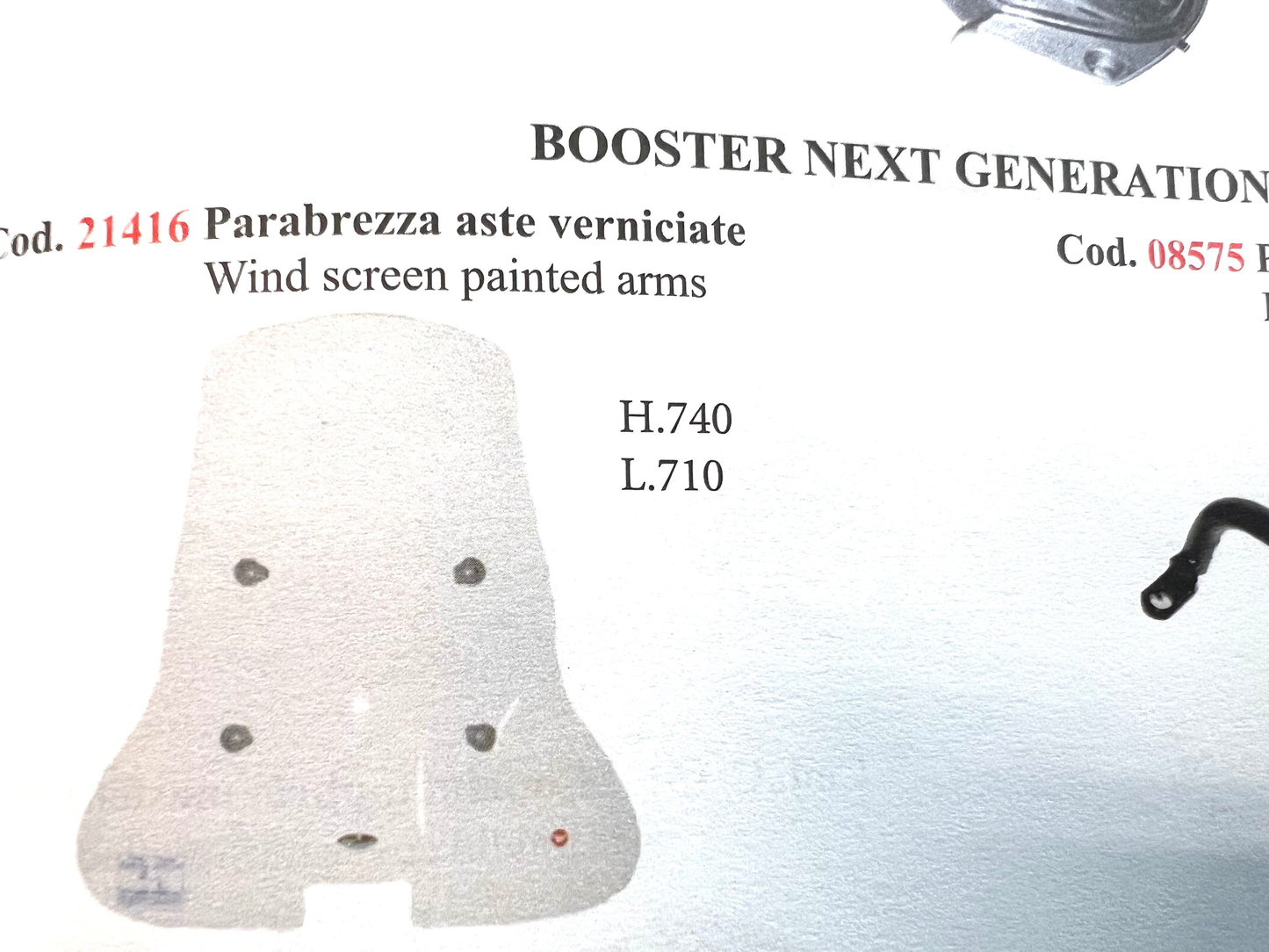 Paravento MBK Booster NG 50cc con attacchi