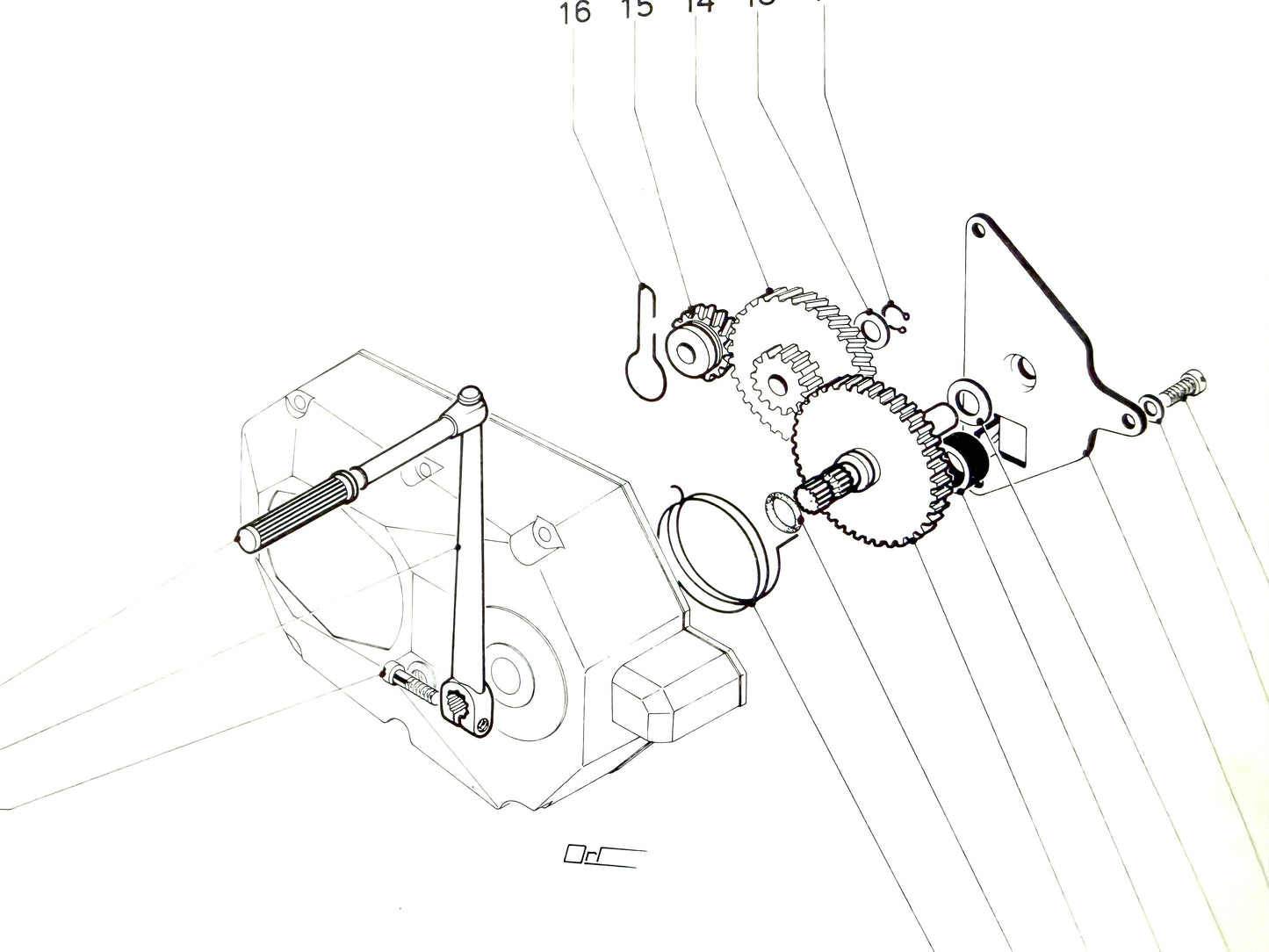 Pedale avviamento Garelli Katia-Eureka kickstarter 50cc