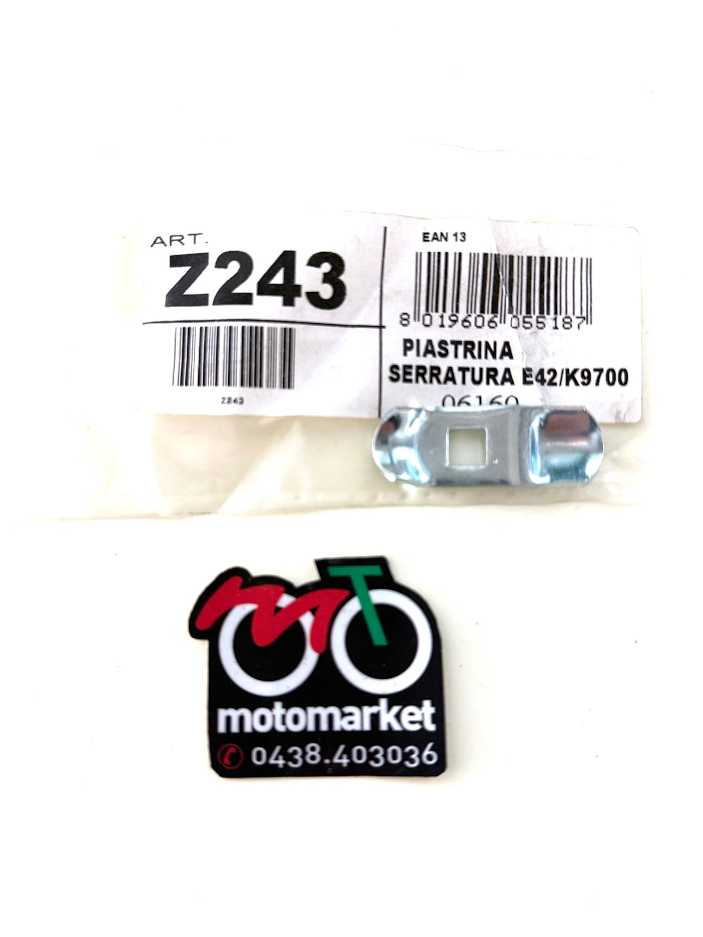 Piastrina serratura bauletto Givi art.Z243