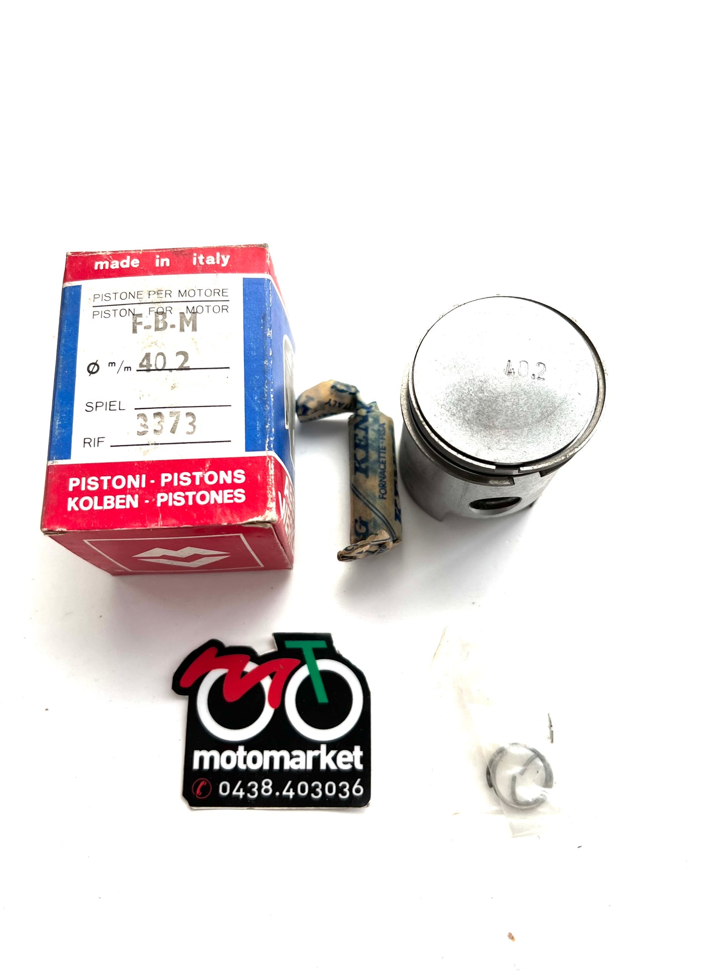 Pistone Asso Minarelli P4 50cc testa bombata diametro 40,2 art.3373