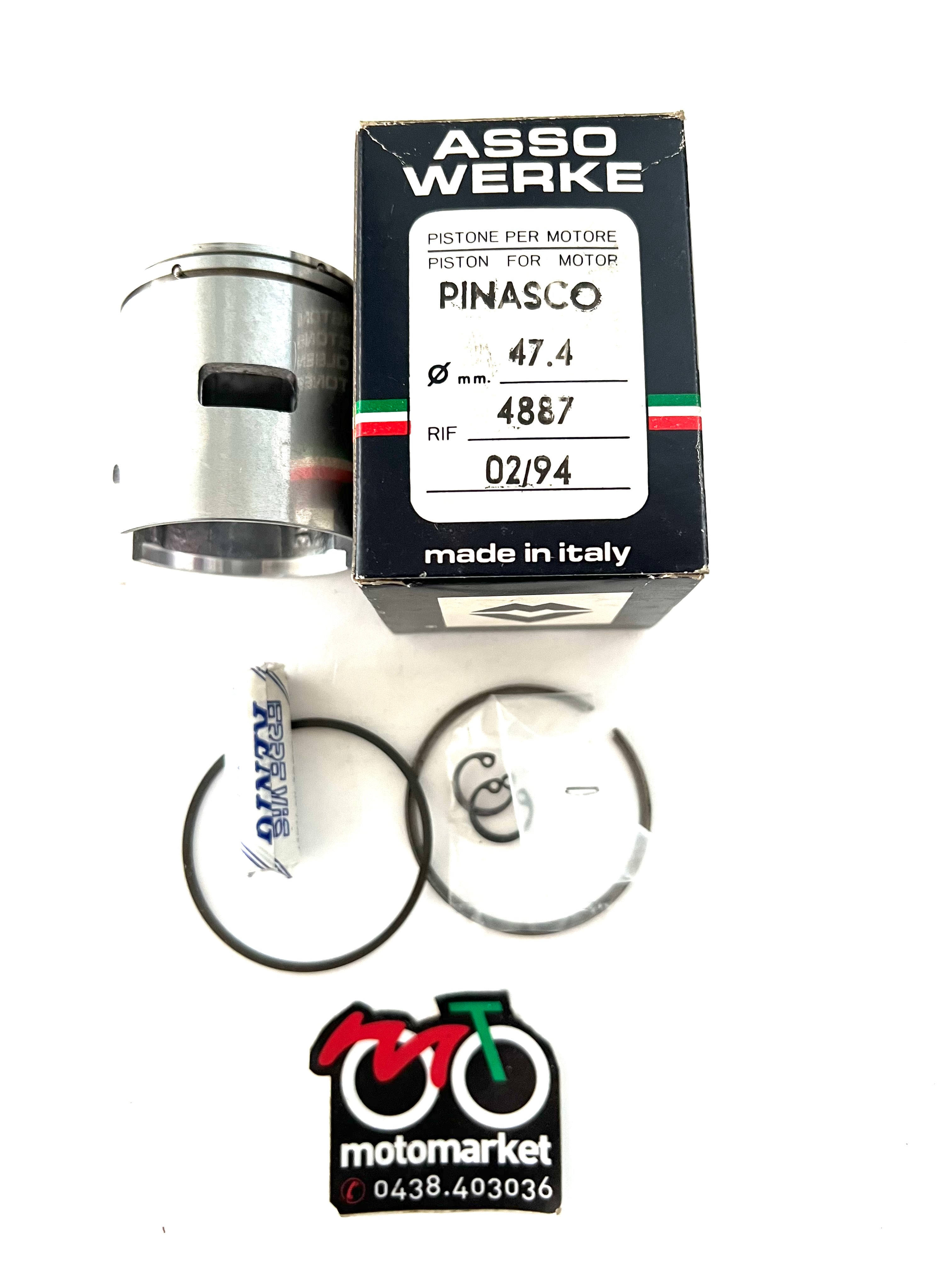 Crankshaft PINASCO Anticipated Chrome-Plated Cone 19 Corsa 43mm Vespa