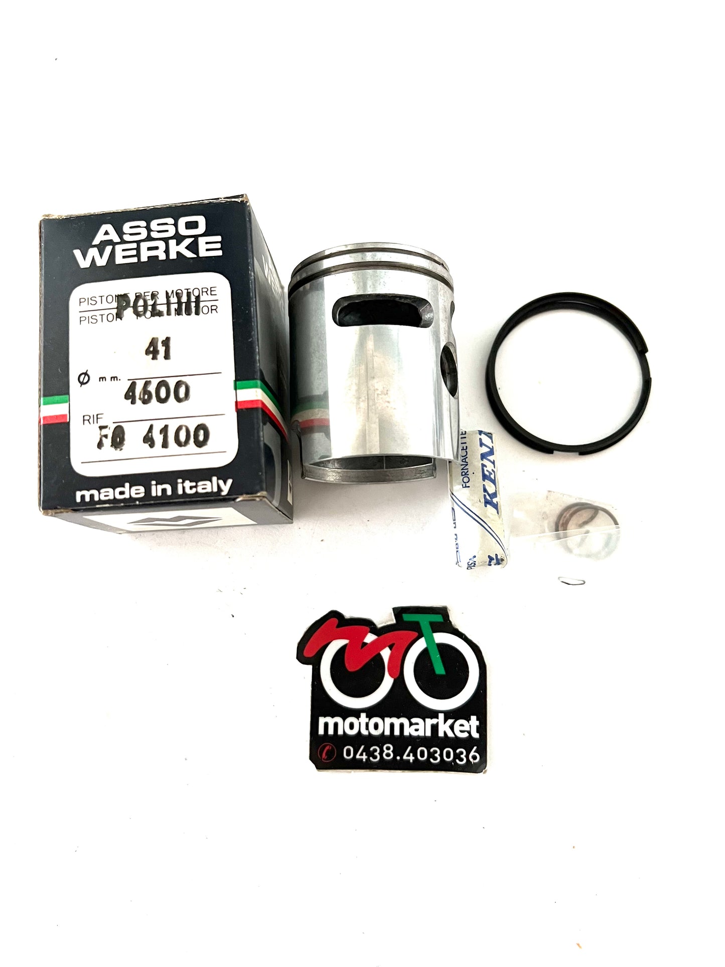 Pistone modifica Polini Ciao spinotto 12 D.41 art.4600