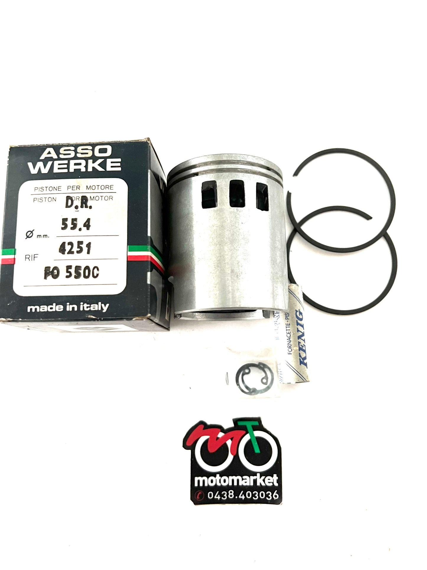 Pistone modifica DR Vespa 125 Primavera-ET3 D.55,4 art.4251