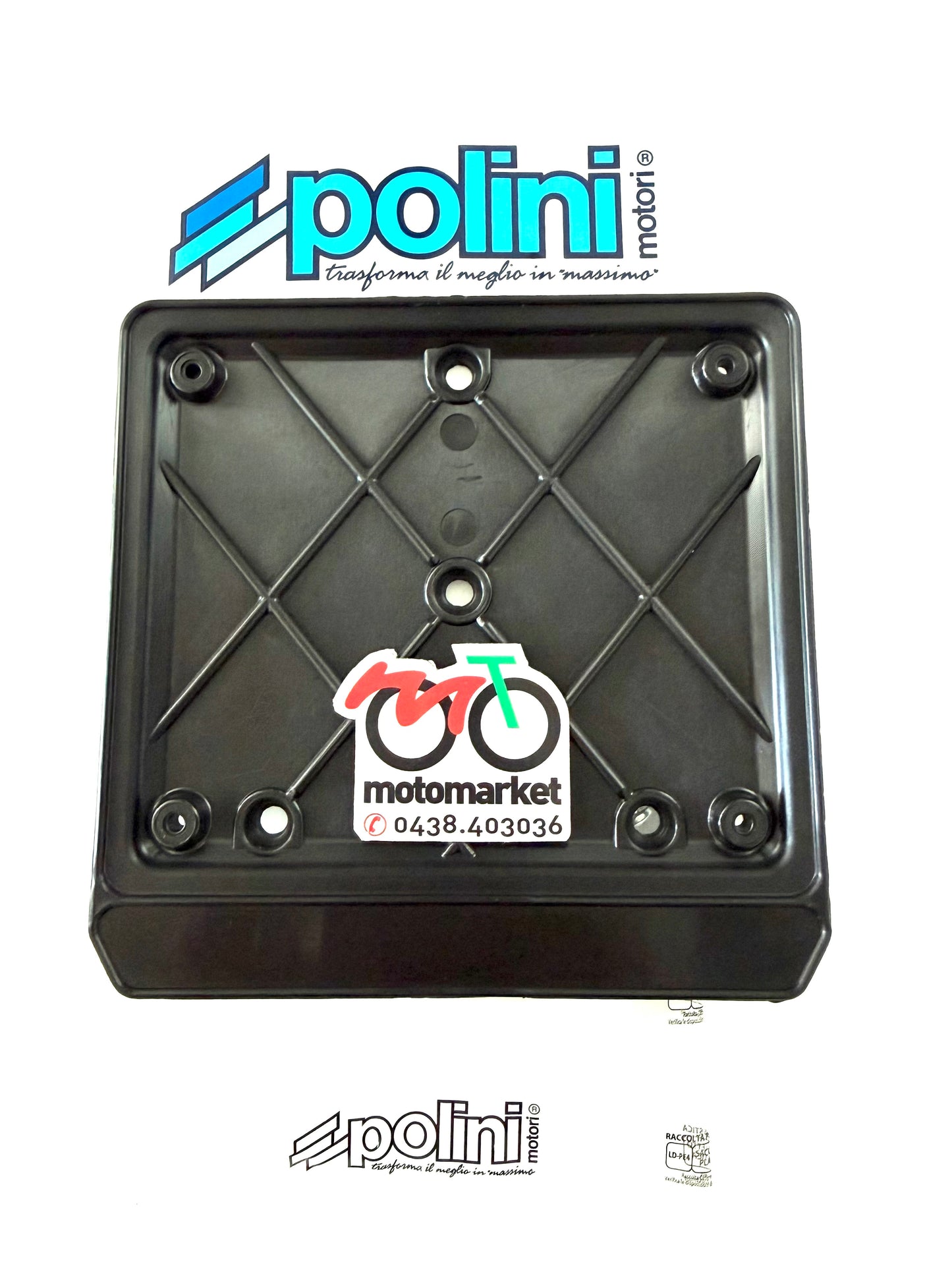 Portatarga Polini scooter-enduro-ciclomotore 50cc art.210152
