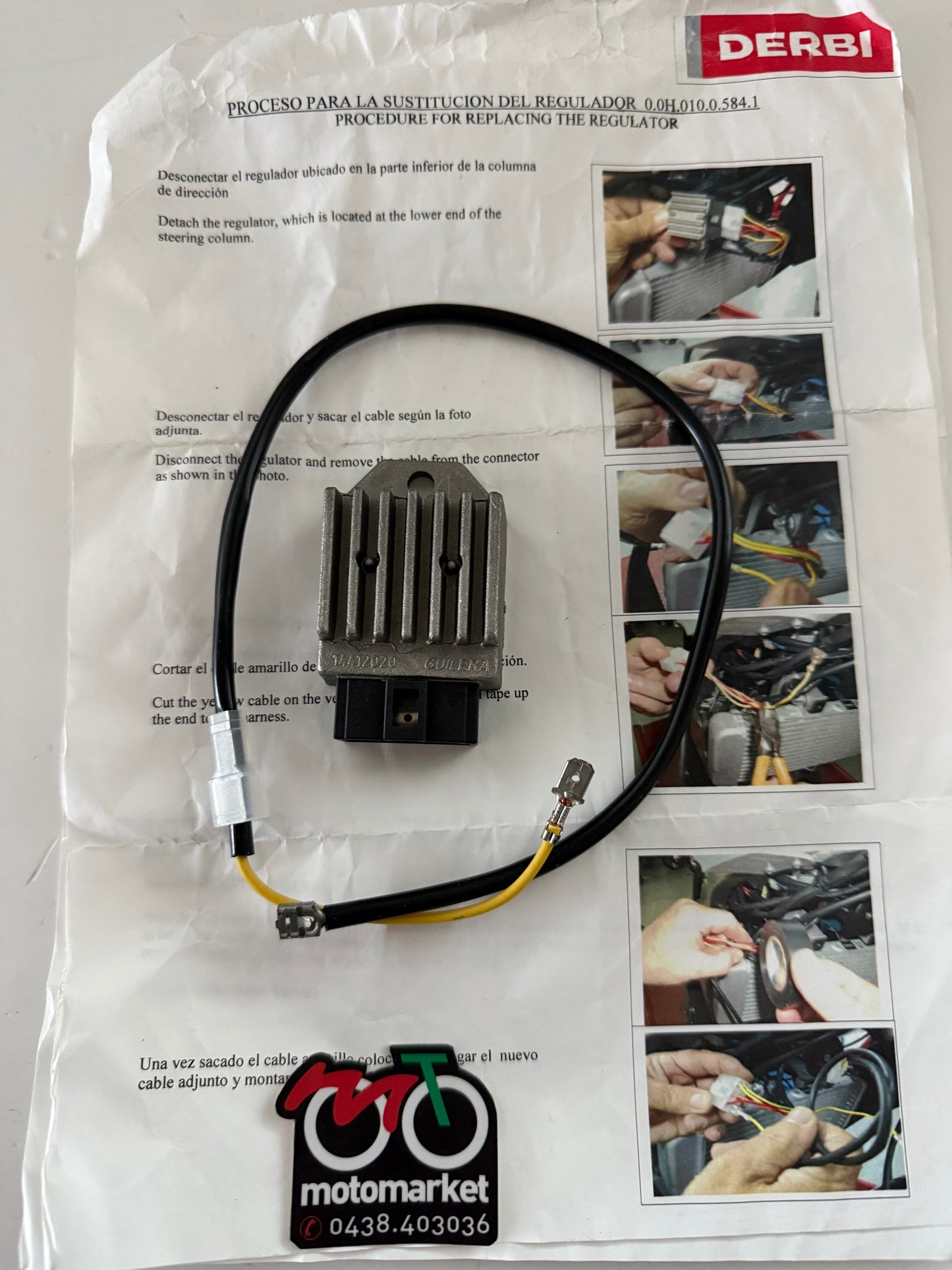 Regolatore di corrente Derbi GPR 50 Racing-GPR 50 Nude 2004/05 art.00H02301421