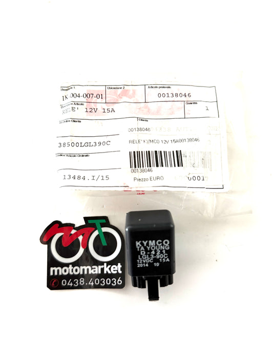 Relè Kymco 15A D421 per tutti i modelli art.00138046