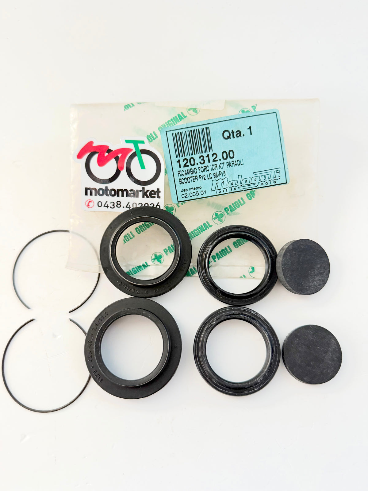 Paraolio e parapolvere forcella Malaguti Phantom F12 50cc art.12031200