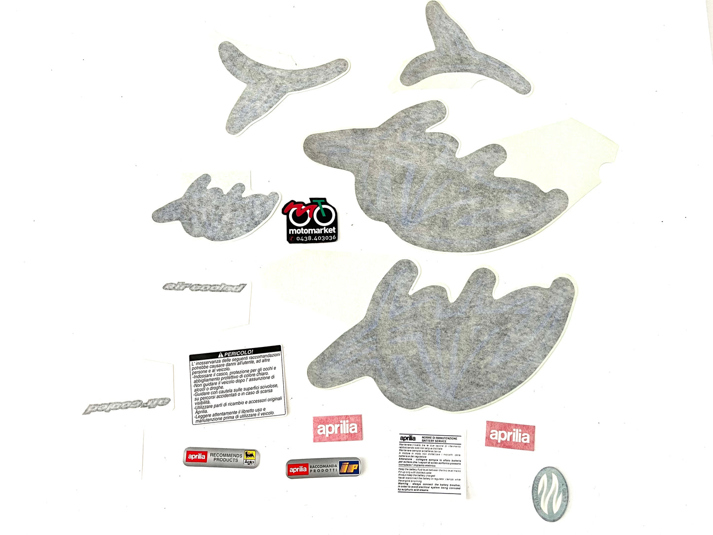 Adesivi scooter Aprilia Rally 50cc aria art.AP8267058