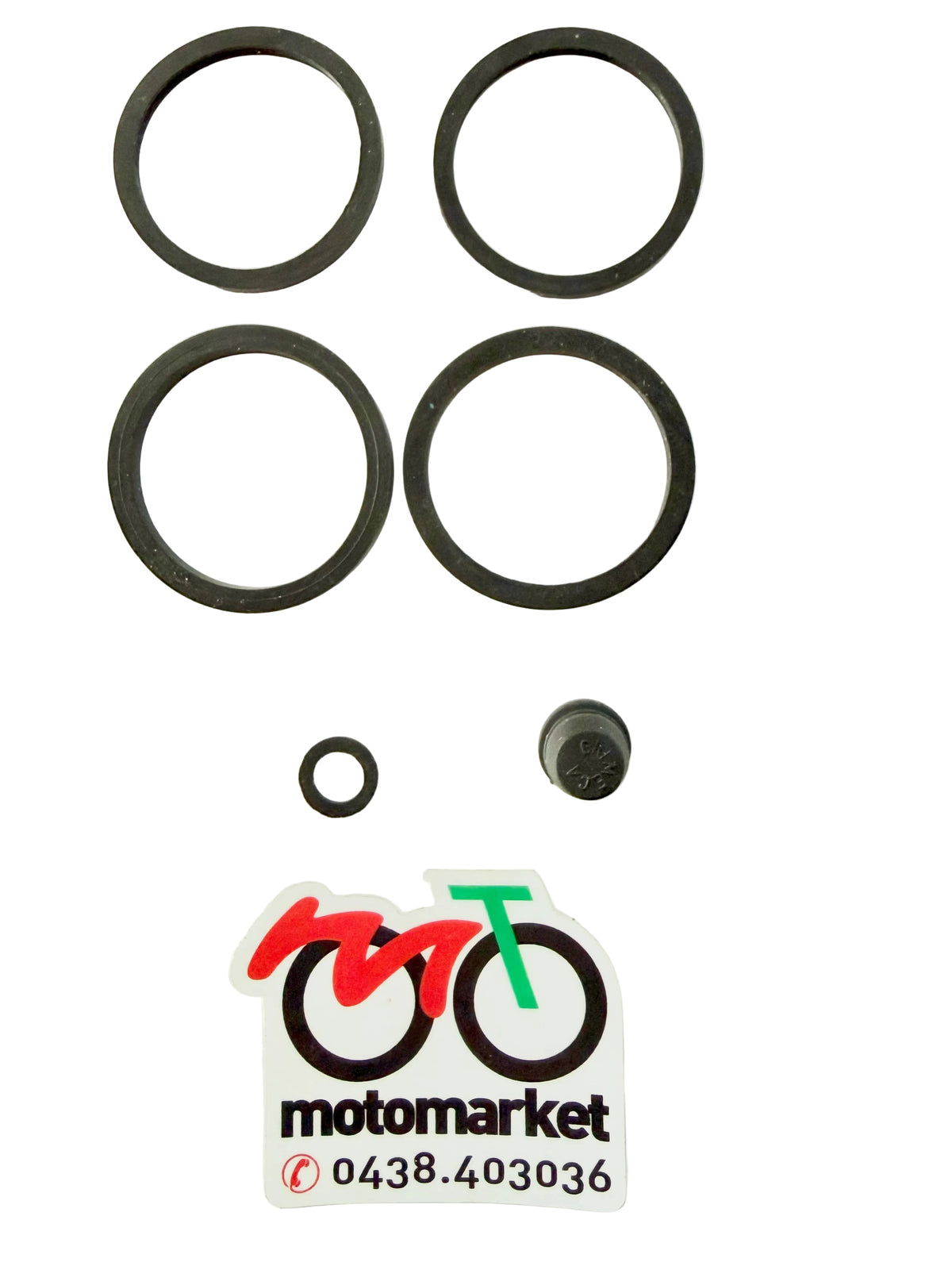 Gommini pinza freno Grimeca D.32 due spessori 2mm-3mm art.072246