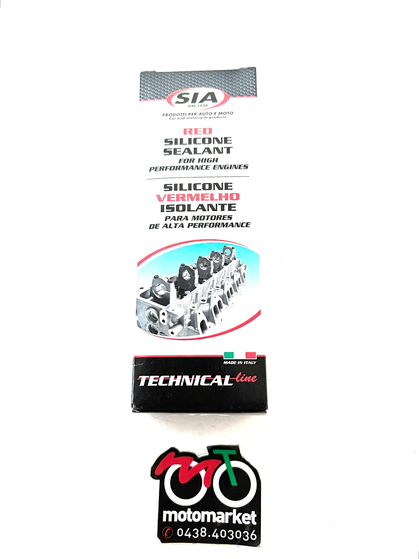 Pasta siliconica rossa per guarnizioni art.2062