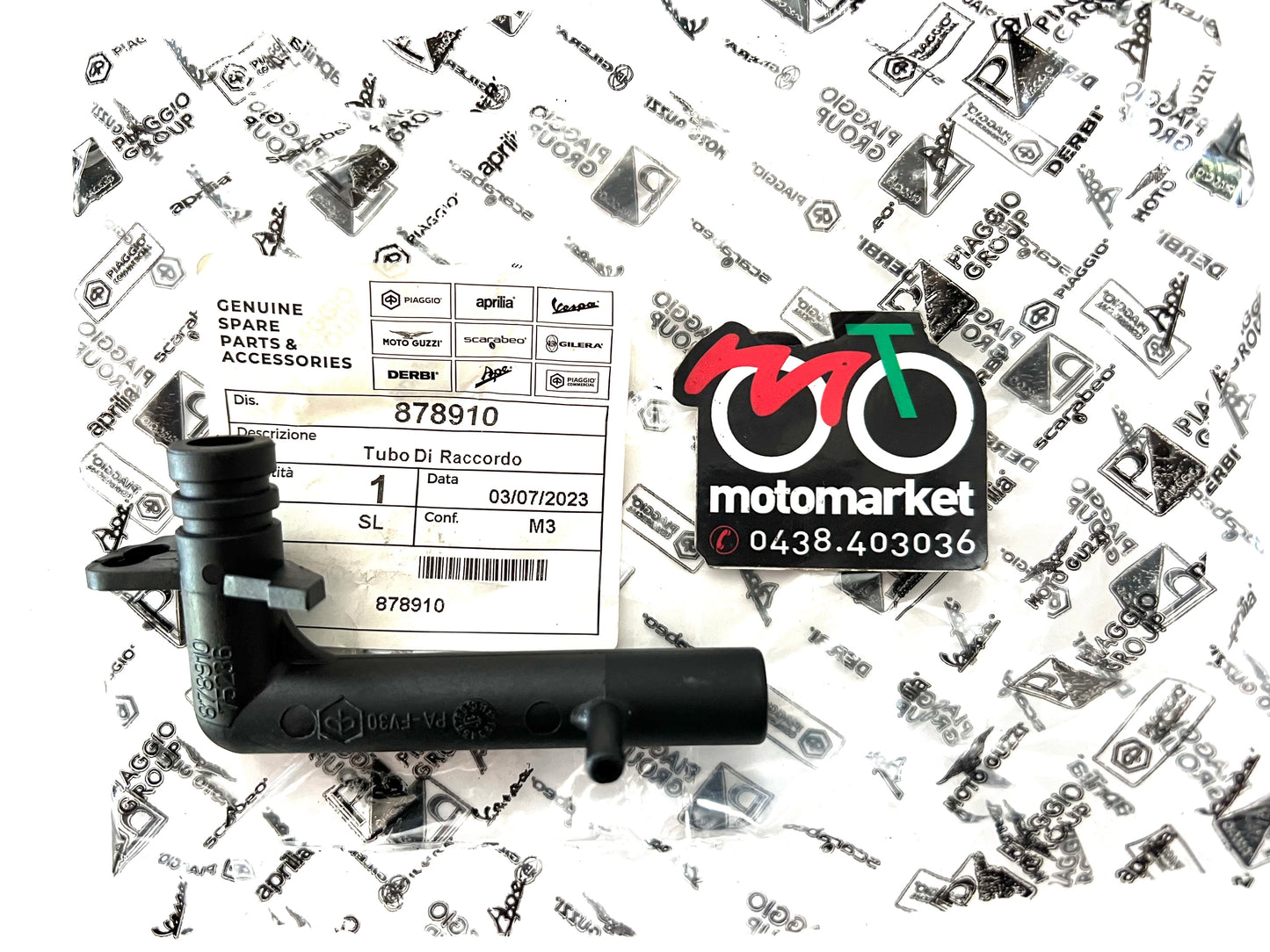 Tubo raccordo pompa acqua Piaggio NRG Power DD 50cc art.878910