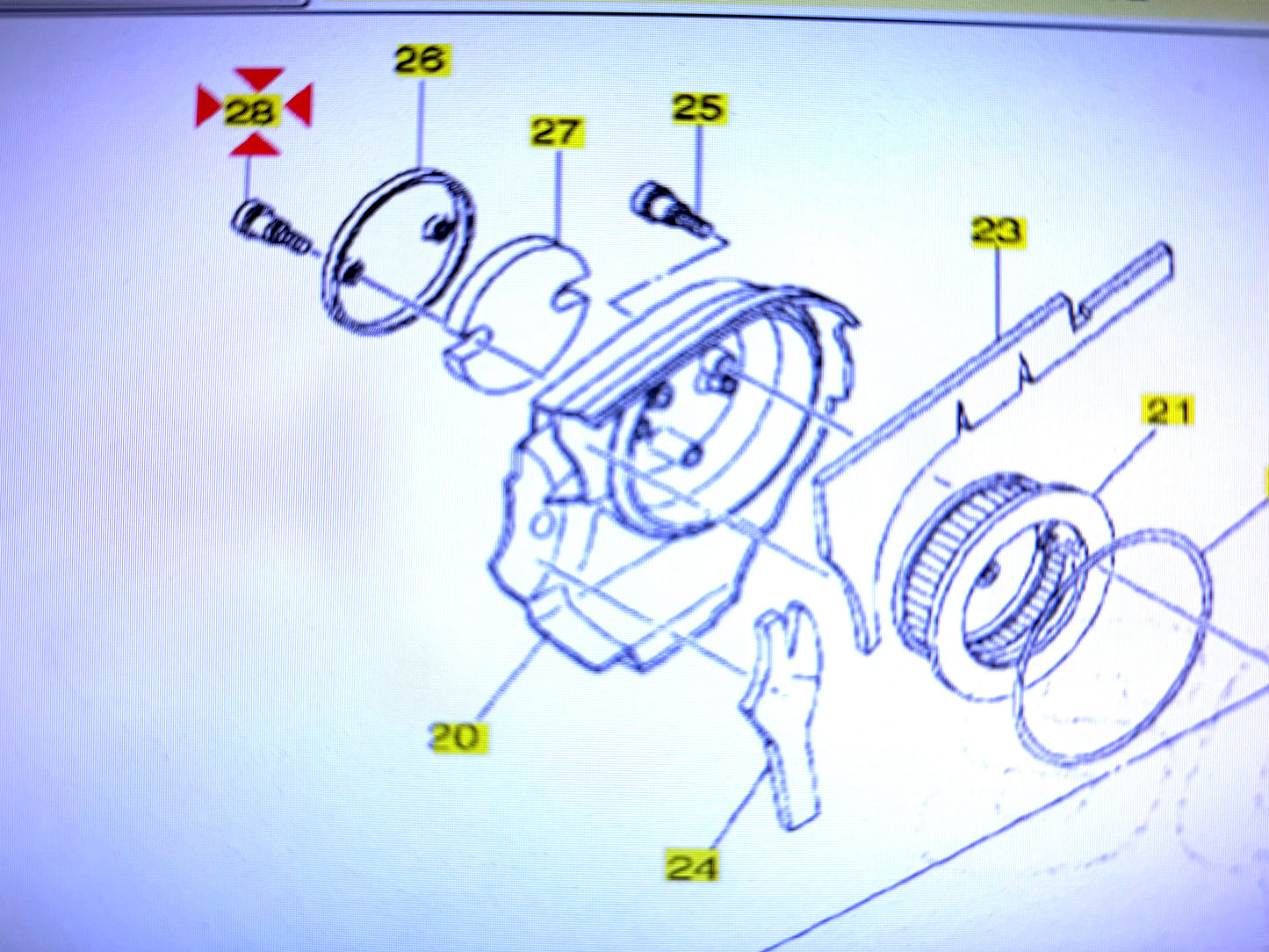 Vite coperchio filtro aria Yamaha T-Max 500 art.5GJ15482
