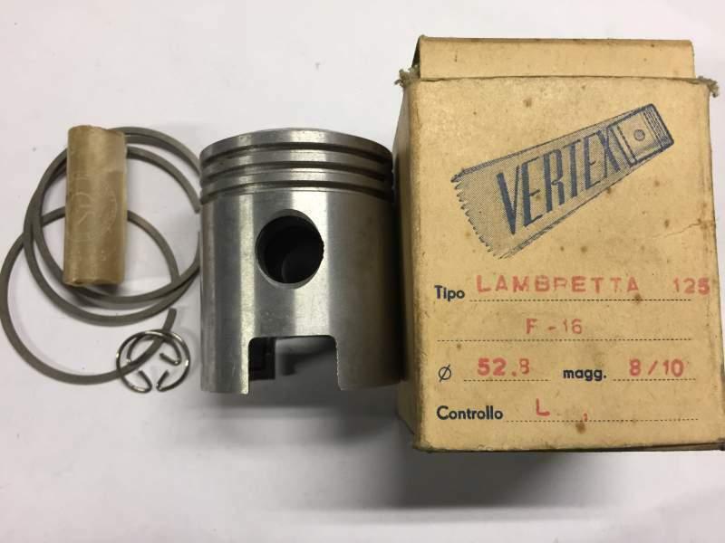 Pistone Lambretta LD 125cc spinotto 16 D.52,8
