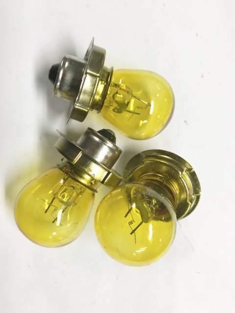 Lampadina piattello 6V-15W gialla