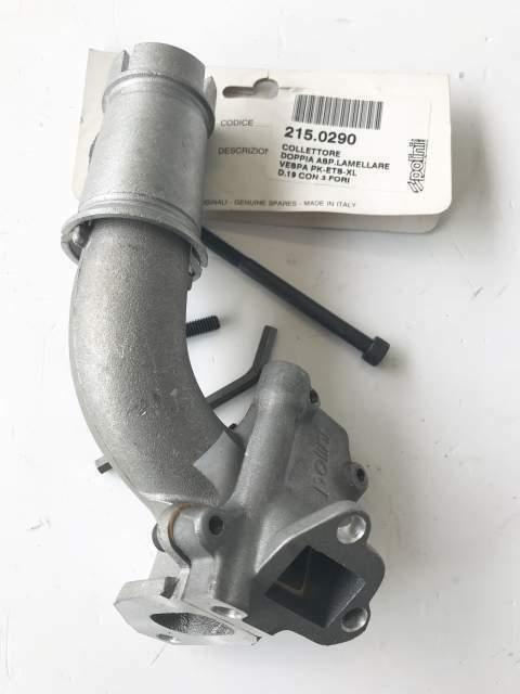 Collettore doppia aspirazione Vespa PK 50-125 D.19 a 3 fori