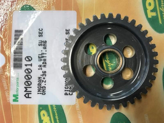 Ingranaggio 1^ velocità Z37 su secondario Minarelli AM6