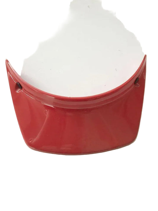 Frontino per casco cross vintage rosso